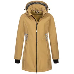 Softshelljacke ARCTIC SEVEN "ASGiuliana", Damen, Gr. M, beige, Obermaterial: 96% Polyester, 4% Elasthan; Innenmaterial: 100% Polyester, Jacken, mit abnehmbarer Kapuze