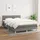 vidaXL Boxspringbett mit Matratze Dunkelgrau 140x200 cm Stoff - Grau