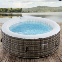 AREBOS In-Outdoor Whirlpool Spa Pool Wellness Heizung Massage Aufblasbar Rund