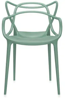 Kartell Stuhl Masters grün, Designer Philippe Starck, 84x57x47 cm