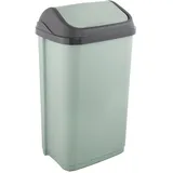 KEEEPER Mülleimer Swantje, 50 l, Schwingdeckel, – Nordic Green