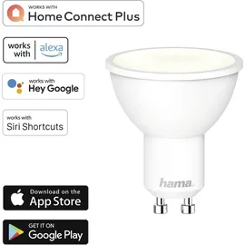 Hama WLAN-LED-Lampe, GU10, 5,5W Weiß