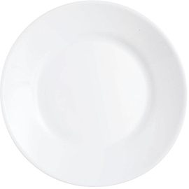 Arcoroc Restaurant Teller mit breitem Rand, 195 mm, Weiß, 6 Stück