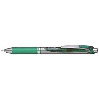 Pentel EnerGel BL80-DX Gelschreiber grün/silber 0,5 mm, Schreibfarbe: grün,