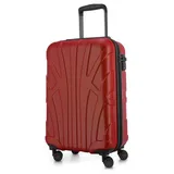 suitline Hartschalenkoffer Trolley 4-Rollen Cabin 55 cm / 34 l rot