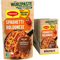 MAGGI Herzensküche Spaghetti Bolognese, Würzpaste für Spaghetti Bolognese, Vegan, 10er Pack (10 x 85g)