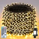 salcar 100m 1660 LED Lichterkette Innen 8 Lichtmodi & Memory-Funktion Party LED Lichtervorhang Weihnachten Hochzeit Deko - Weiß