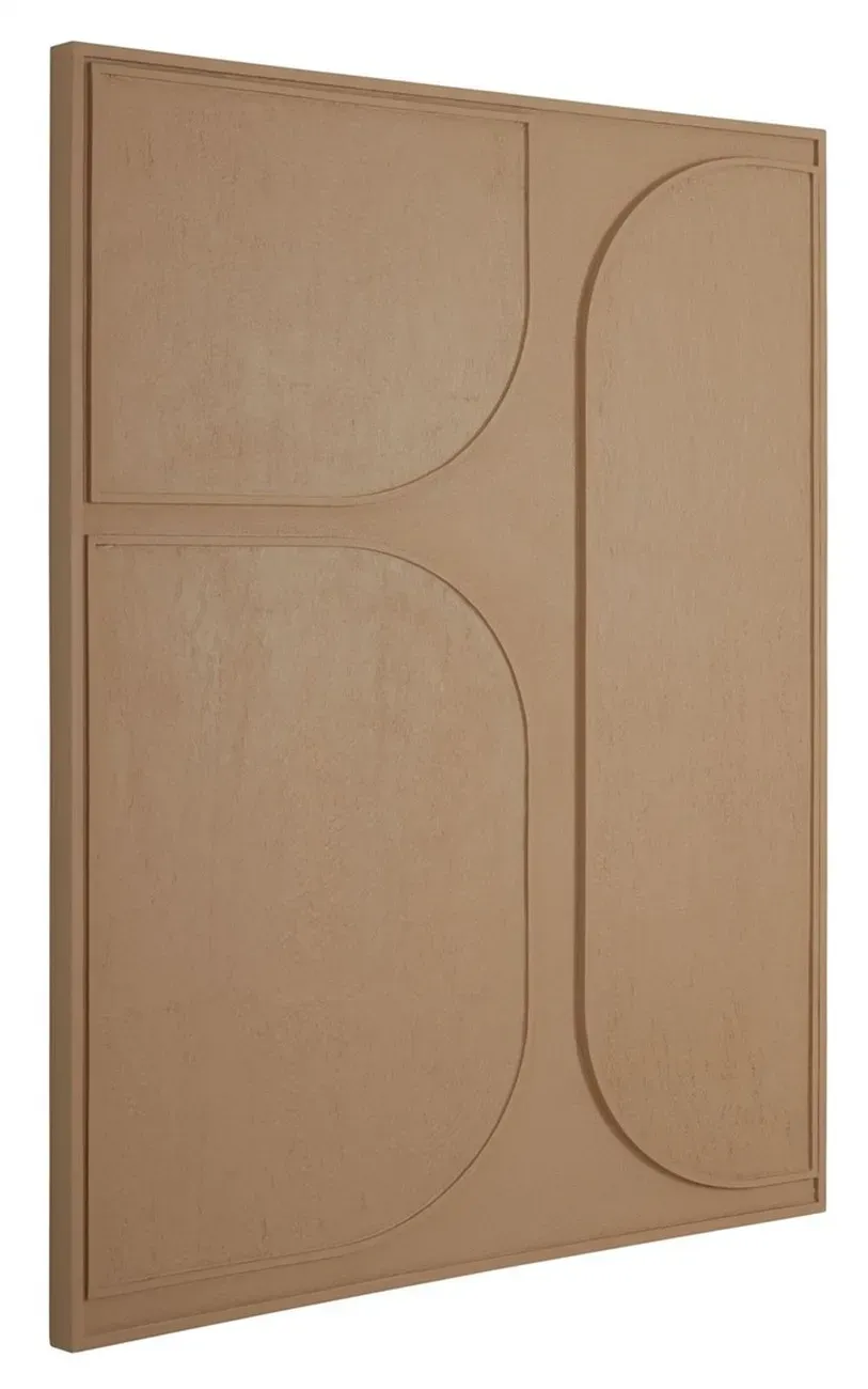 Wandpaneel Lorcan aus Holz, modern, Braun, Large, für stilvolle Wandgestaltung indoor