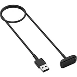 Akyga AK-SW-45 USB Ladekabel Kompatibel mit Fitbit Luxe/Charge 5 / Charge 6 1m schwarz Ladegerät