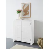 Home Affaire »Bertram«, Massivholz, 2 verstellbare Einlegeböden, Magnetverschluss,Höhe 110 cm