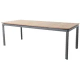 MWH Das Original Alutapo Gartentisch 220 x 95 x 74 cm Grau