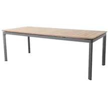 MWH Das Original Alutapo Gartentisch 220 x 95 x 74 cm Grau