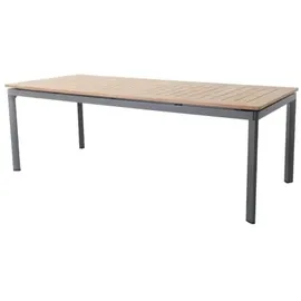 MWH Das Original Alutapo Gartentisch 220 x 95 x 74 cm Grau