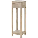 Massivmoebel24 Beistelltisch Weiß Mangoholz 30 x 90 x 30 cm