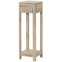 Massivmoebel24 Beistelltisch Weiß Mangoholz 30 x 90 x 30 cm