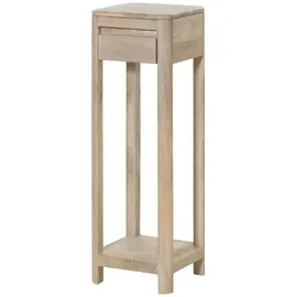 Massivmoebel24 Beistelltisch Weiß Mangoholz 30 x 90 x 30 cm