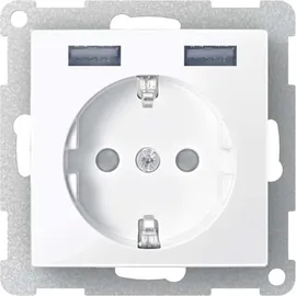 Merten Schuko-Steckdose Aluminium 1 St.