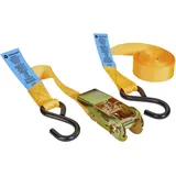 TOOLCRAFT Zweiteiliger Spanngurt Zugkraft LC Niederzurren (einzeln/direkt)=250 daN (L x B) 5 m x 25