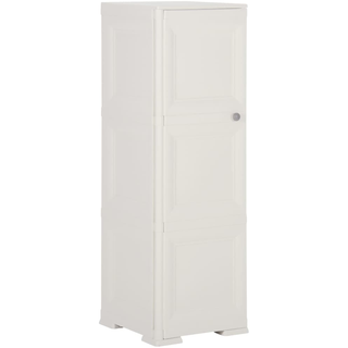 vidaXL Kunststoffschrank 0,4 x 0,43 x 1,25 m weiß