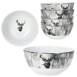 6x Alois Müsli-Schale Ø14,2cm 480ml Porzellan 6 Personen Dessert-Schüssel Bowl