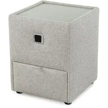 Jockenhöfer Nachtkonsole JOCKENHÖFER GRUPPE "Lancy", grau (grau, beige 414, 07), B:42,5cm H:53cm T:45cm, Glas, Holzwerkstoff, Sideboards, Nachtkonsole, mit LED-Beleuchtung