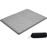 Vevor japanische Futon-Matratze (2032 x 1524 x 63,5 mm), faltbare Tatami (Queen Size), Bodenmatratze mit Aufbewahrungstasche & Befestigungsmaterial, 9-lagige Schlafmatte für Meditation Yoga, Grau