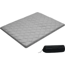 Vevor japanische Futon-Matratze (2032 x 1524 x 63,5 mm), faltbare Tatami (Queen Size), Bodenmatratze mit Aufbewahrungstasche & Befestigungsmaterial, 9-lagige Schlafmatte für Meditation Yoga, Grau