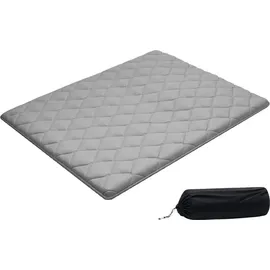 Vevor japanische Futon-Matratze (2032 x 1524 x 63,5 mm), faltbare Tatami (Queen Size), Bodenmatratze mit Aufbewahrungstasche & Befestigungsmaterial, 9-lagige Schlafmatte für Meditation Yoga, Grau