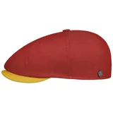 LIERYS Twotone Flatcap Herren Damen Ballonmütze Made in Italy Schirmmütze Frühjahr Sommer rot L (58-59 cm) - L