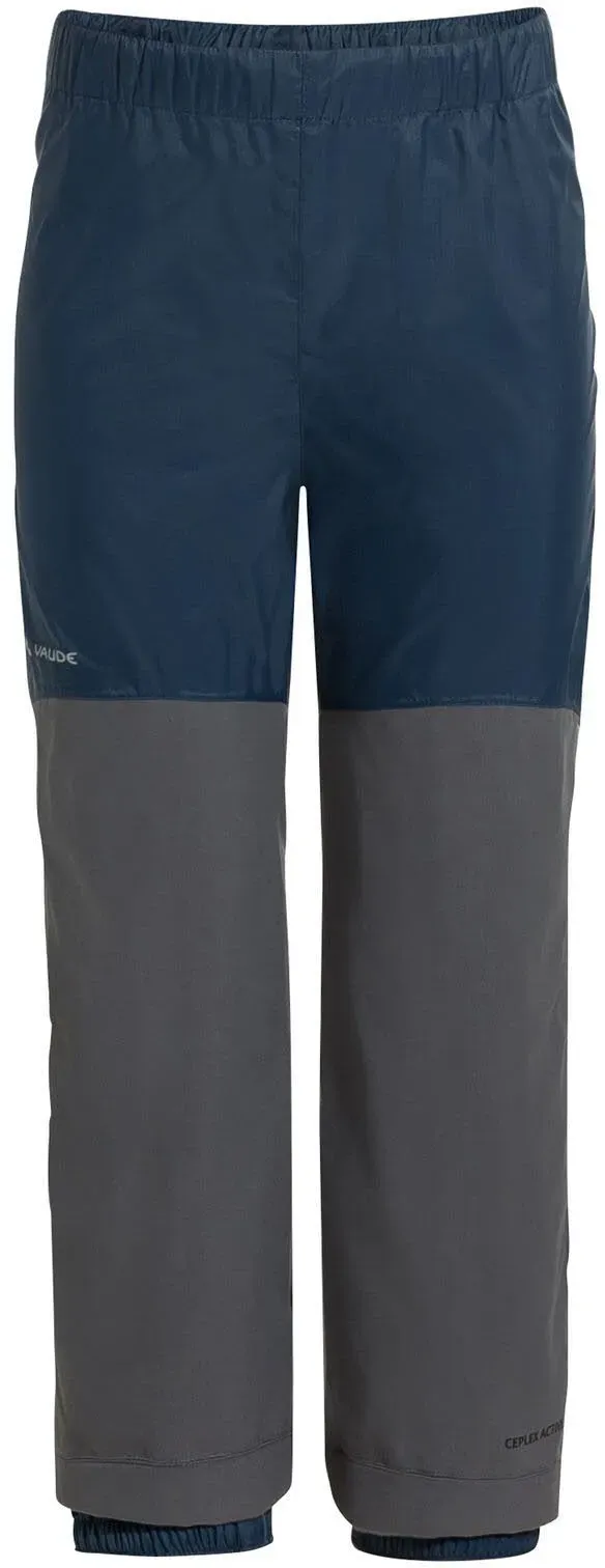 Vaude Kids Escape Pants VI Kinder Regenhose Outdoorhose Wanderhose dark sea 98 blau