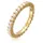 Elli Perlenring Bandring Memoire Glasperle 925 Sterling Silber goldfarben 54 mm