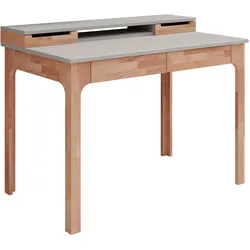 Schreibtisch HOME AFFAIRE "Citra", beige (natur, weiß), B:110cm H:91cm T:65cm, Tische, schöne moderne Farbkombination