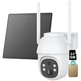 ieGeek Überwachungskamera 1 STÜCK 4G LTE Überwachungskamera Aussen mit SIM Karte &t 64GB Karte (Aussen, Außenbereich, Wald, Farm, Campingbus, Straße, 2K PTZ 336°/90° Schwenkbar IP Kamera Ohne WLAN Outdoor mit FarbNachtsicht, PIR Erkennung und 2-Wege-Audio IP66 Wasserdicht, Menschenerkennung Automatische Verfolgung Cloud/TF-Speicher)