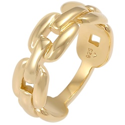 Elli Glieder Oval Chain Look 925 Silber Ringe   Damen 