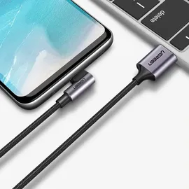 UGREEN Angled USB-C To USB-A Data Cable Black 1M