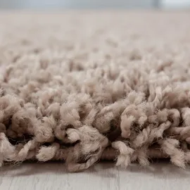 KADIMA DESIGN Hochflorteppich, Beige, 80x80 cm, – Böden, Teppiche, Hochflorteppiche & Shaggys