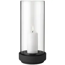 Stelton Windlicht Hurricane Glas Schwarz
