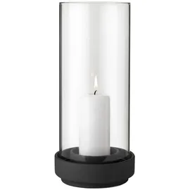 Stelton Windlicht Hurricane Glas Schwarz