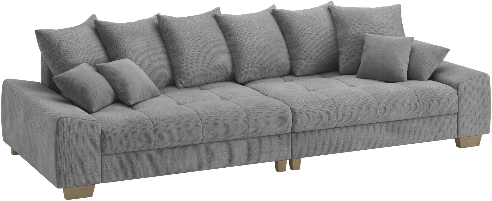 INOSIGN Big-Sofa »Nikita II«, Wahlweise mit Kaltschaumpolsterung, bis 140 kg belastbar INOSIGN grau