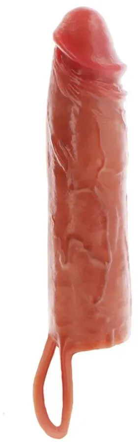 GET REAL - HYDRIERTE HAUT SILIKON-PENISHÜLLE KARAMELLN 20 CM