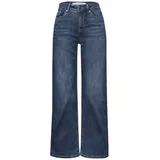 street one studio Wide Leg Jeans dark blue clean wash | Gr.: W33/L30