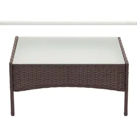 Mendler Halden Gartentisch 79 x 48 x 38 cm braun meliert