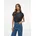 PLAIN TOP LUREX STRIPE Schwarz XS