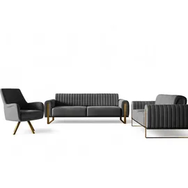 Fun Möbel Sofaset Valerie 3-2 Und Drehsessel