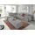 DOMO collection Ecksofa DOMO COLLECTION "BRANDON L-Form, auch in Leder", grau (hellgrau), B:275cm H:80cm T:228cm, Sofas, Ecksofa, inklusive Kopfteilverstellung, wahlweise mit Sitztiefenverstellung