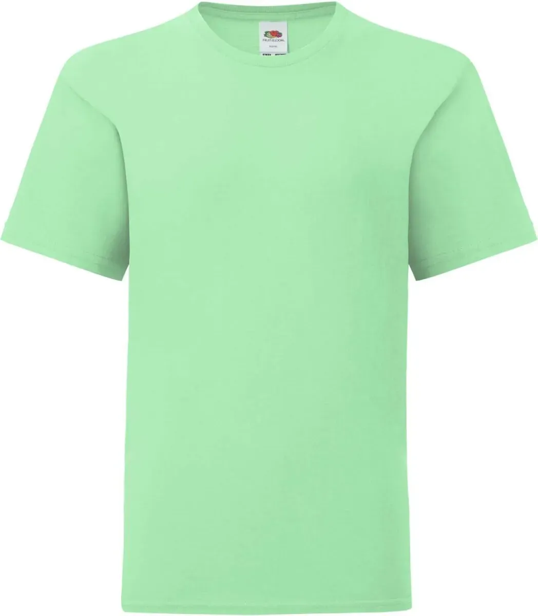 Fruit of the Loom Kinder Iconic T Kids T-Shirt 61-023-0 neo mint 152