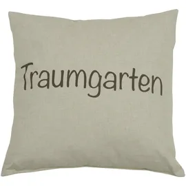 GO-DE Sprüchekissen 38 X 38 X 12 Cm, Anthrazit Dekorative Kissen - Go-de