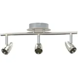 vidaXL Deckenstrahler 2-flg. Nickel 36,5 x 10 x 12,5 cm