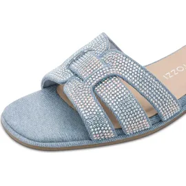 Marco Tozzi Damen Sandale weiches Feel Me Fußbett weiches Innenfutter Stylisch, blau (LT.Blue Jeans), 37 EU