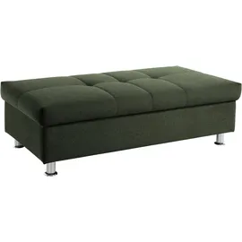 DOMO collection Stauraumhocker DOMO COLLECTION "Franzi", grün, B:131cm H:42cm T:61cm, Hocker, mit großem Stauraumfach